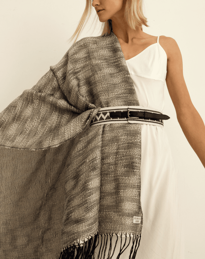 Shawl - Black and White