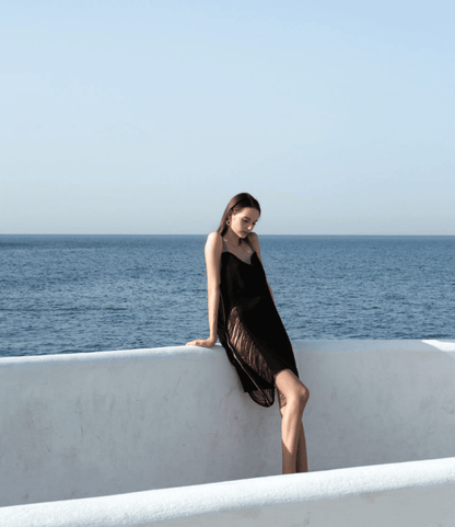 mini kaftan dress The Vetiver Collection